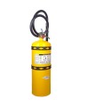 Amerex portable fire extinguisher with sodium chloride, 30 lbs, type D (sodium, potassium or magnesium fires), with wall hook