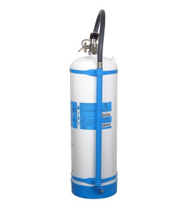 Portable fire extinguisher with demineralized water 2.5 gallons, type AC, ULC 2AC, with wall hook.