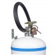 Portable fire extinguisher with demineralized water 2.5 gallons, type AC, ULC 2AC, with wall hook.