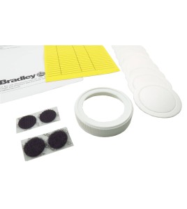 Inspection kit for Bradley on-site gravity-fed portable eyewash station.