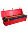 3 Removable reflector assembly . Includes storage case. Orange color.