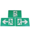 Green Running Man LED emergency exit sign, steel casing, no battery