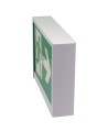 Green Running Man LED emergency exit sign, steel casing, no battery