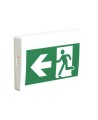 Green Running Man LED emergency exit sign, thermoplastic casing, with back-up battery