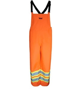 Hi-Viz orange Handyman® 300D pants for extreme conditions with silver & yellow stripes, CSA, Class 2, Level 2 (S-3XL)