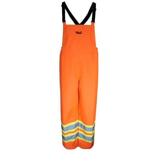 Hi-Viz orange Handyman® 300D pants for extreme conditions with silver & yellow stripes, CSA, Class 2, Level 2 (S-3XL)