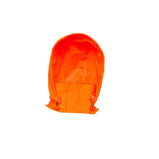 Hi-Viz orange removable hood for Viking Professional® Journeyman 300D raincoat. Sold separately