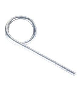 Single-point pull pin for portable fire extinguishers, fits most models of portable fire extinguishers. 