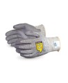 Superior Touch gray Dyneema cut-resistant gloves with PU coating, ASTM/ANSI puncture resistant level 3 & cut resistant level A2.