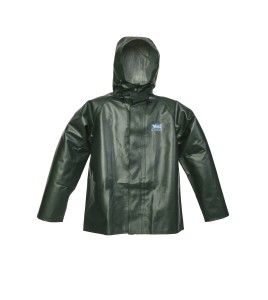 Manteau imperméable Viking Journeyman en polyester recouvert de PVC vert pour conditions extrêmes (S à 3XL)