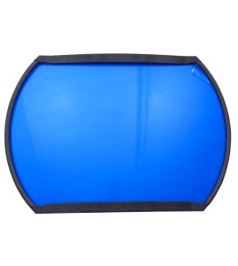 Acrylic rectangular convex mirror with adjustable arm, 160-degree field of view.