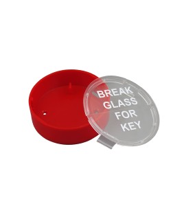 Emergency key box for fire cabinet