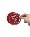 Emergency key box for fire cabinet