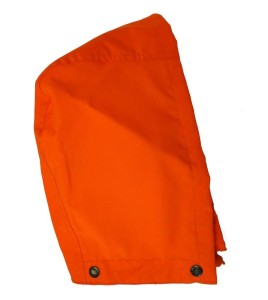 hi-viz orange removable hood for viking professional journeyman 300d raincoat sold separately