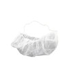 Beard net, white mesh (100/pkg).