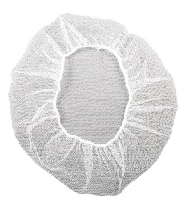 White nylon tight mesh hair net  , pq/100