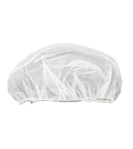 White nylon tight mesh hair net  , pq/100