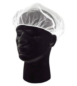 White nylon tight mesh hair net  , pq/100