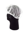 White nylon tight mesh hair net  , pq/100