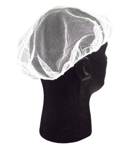 White nylon tight mesh hair net  , pq/100