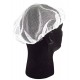 White nylon tight mesh hair net , pq/100