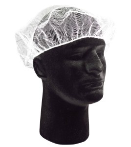 White nylon tight mesh hair net  , pq/100