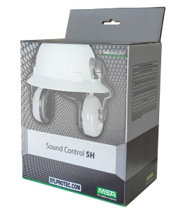 Coquille MSA SoundControl SH pour casque style mineur, 25 dB.