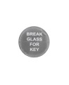 Replacement glass panel for emergency key box