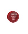 Replacement glass panel for emergency key box