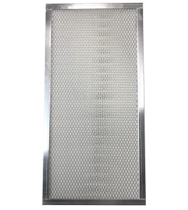 Final stage HEPA filter for HEPA ZONE 24 portable work enclosure. 24"x12"x3" filter for particles down to 0.3 µm.