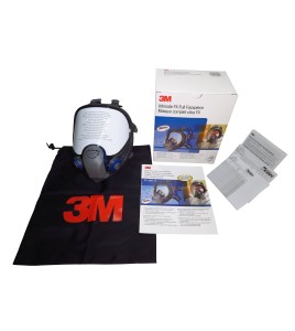 Masque complet de protection respiratoire Ultimate FX de 3M. Homologué NIOSH. Cartouche & filtre non-inclus. Petit.