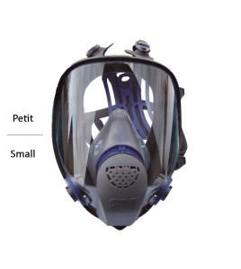 Masque complet de protection respiratoire Ultimate FX de 3M. Homologué NIOSH. Cartouche & filtre non-inclus. Petit.