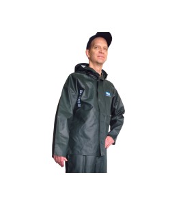 Manteau imperméable Viking Journeyman en polyester recouvert de PVC vert pour conditions extrêmes (S à 3XL)