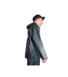 Manteau imperméable Viking Journeyman en polyester recouvert de PVC vert pour conditions extrêmes (S à 3XL)