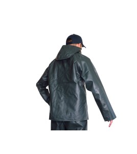 Manteau imperméable Viking Journeyman en polyester recouvert de PVC vert pour conditions extrêmes (S à 3XL)