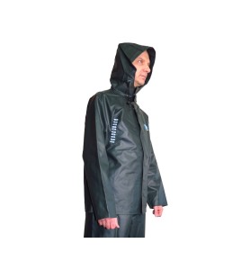 Manteau imperméable Viking Journeyman en polyester recouvert de PVC vert pour conditions extrêmes (S à 3XL)