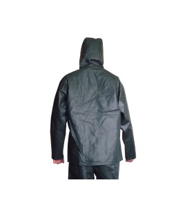 Manteau imperméable Viking Journeyman en polyester recouvert de PVC vert pour conditions extrêmes (S à 3XL)