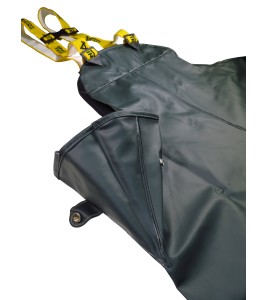 Green PVC-lined Viking Journeyman® waterproof PVC-lined polyester rain pants for extreme conditions (S to 3XL)