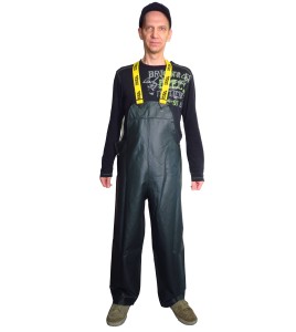 Green PVC-lined Viking Journeyman® waterproof PVC-lined polyester rain pants for extreme conditions (S to 3XL)