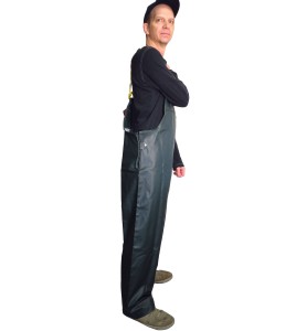 Green PVC-lined Viking Journeyman® waterproof PVC-lined polyester rain pants for extreme conditions (S to 3XL)