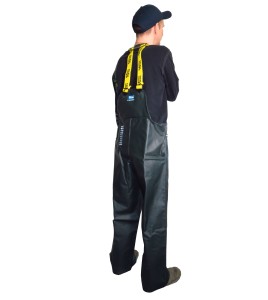 Green PVC-lined Viking Journeyman® waterproof PVC-lined polyester rain pants for extreme conditions (S to 3XL)