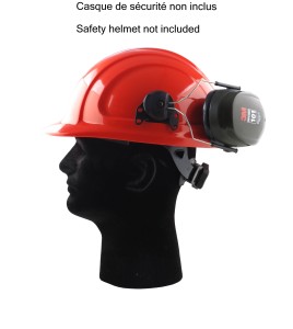 3M PELTOR Optime 101 H7P3E earmuffs for hard hat, NRR 24 dB