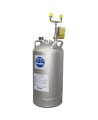 Portable eyewash station with 10 gallon (37.9 L) pressurized tank, certified ANSI Z358.1-2009.