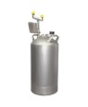 Portable eyewash station with 10 gallon (37.9 L) pressurized tank, certified ANSI Z358.1-2009.