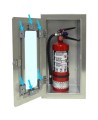 Kit of 8 glass clips for clear acrylic panels of fire extinguisher cabinets and fire hose cabinets.