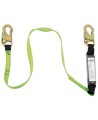 Peakworks polyester web lanyard with an energy absorber and 2 standard carabiners, 110-220 lb