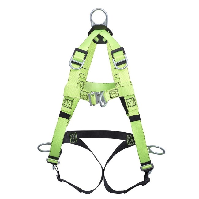 Contractor Peakworks harness for ladder, controlled descent and confined space, 6 D-rings class A, P, L, E