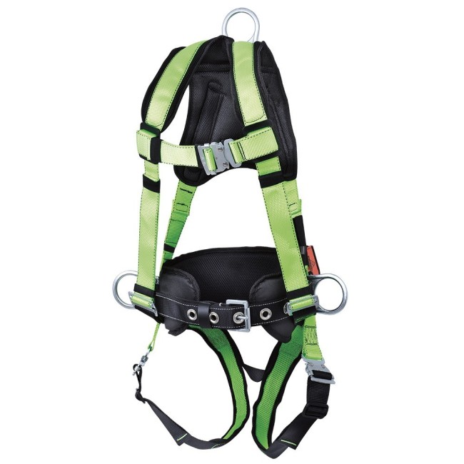 Peakworks Polyester Safety Harness Class A, P, 3 D Rings, Quick-Connect and padded lumbar support