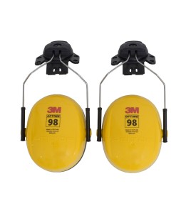 Coquille antibruit 3M pour casque de sécurité, 23 dB, Optime 98.