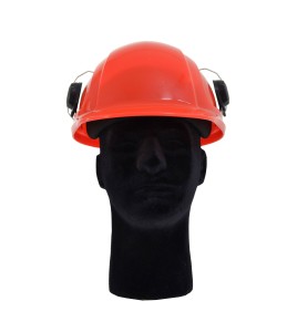 Earmuff PELTOR cap attached, 27 dB, Optime 105, made by 3M.